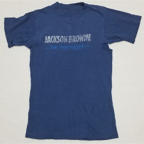 Vintage 70s Jackson Browne The Pretender Single Stitch Thrashed Tour Tee - Picture 2 of 9